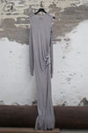 Marc Le Bihan 2842 Collection Off-the-shoulder T-shirt Long-sleeved Dress MLB-2842-H23-24-LIGHT GREY